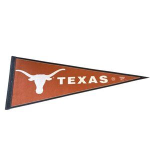 Texas Longhorns Pennant Orange & White Felt By WinCraft Sports 12" X 30" NCAA